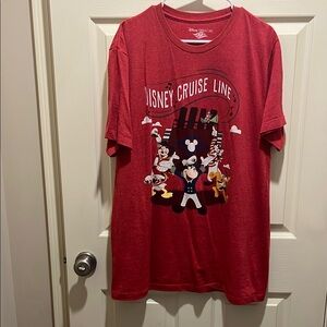 Disney Cruise Line Adult Red T-Shirt